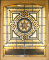 stained glass in McComsey Hall