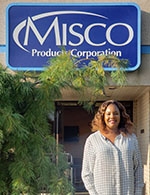 Blessing Uko pictured at her internship placement.