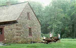 The initial testing around the Huber House (ca. 1746) has identified intact, undisturbed archaeological deposits which should prove particularly valuable areas for further research.