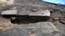 Top view of the tunnel and fallen tunnel arch