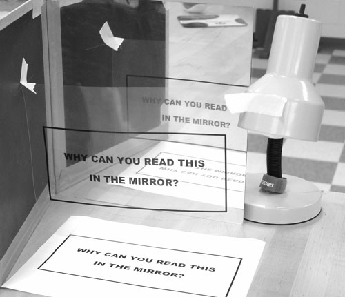 Why can you read this in the mirror? Why can you read this in the mirror?