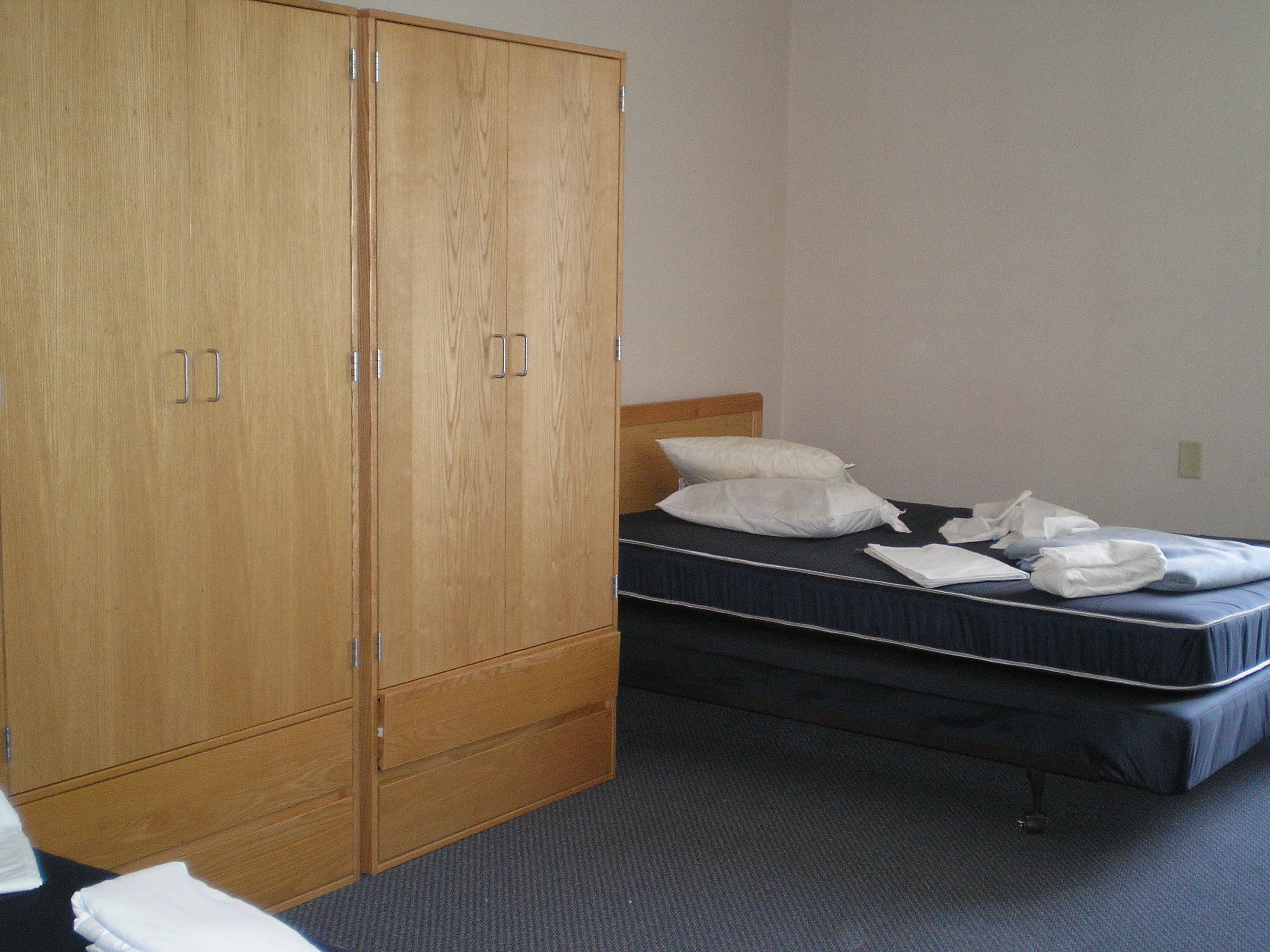 Closets in double room