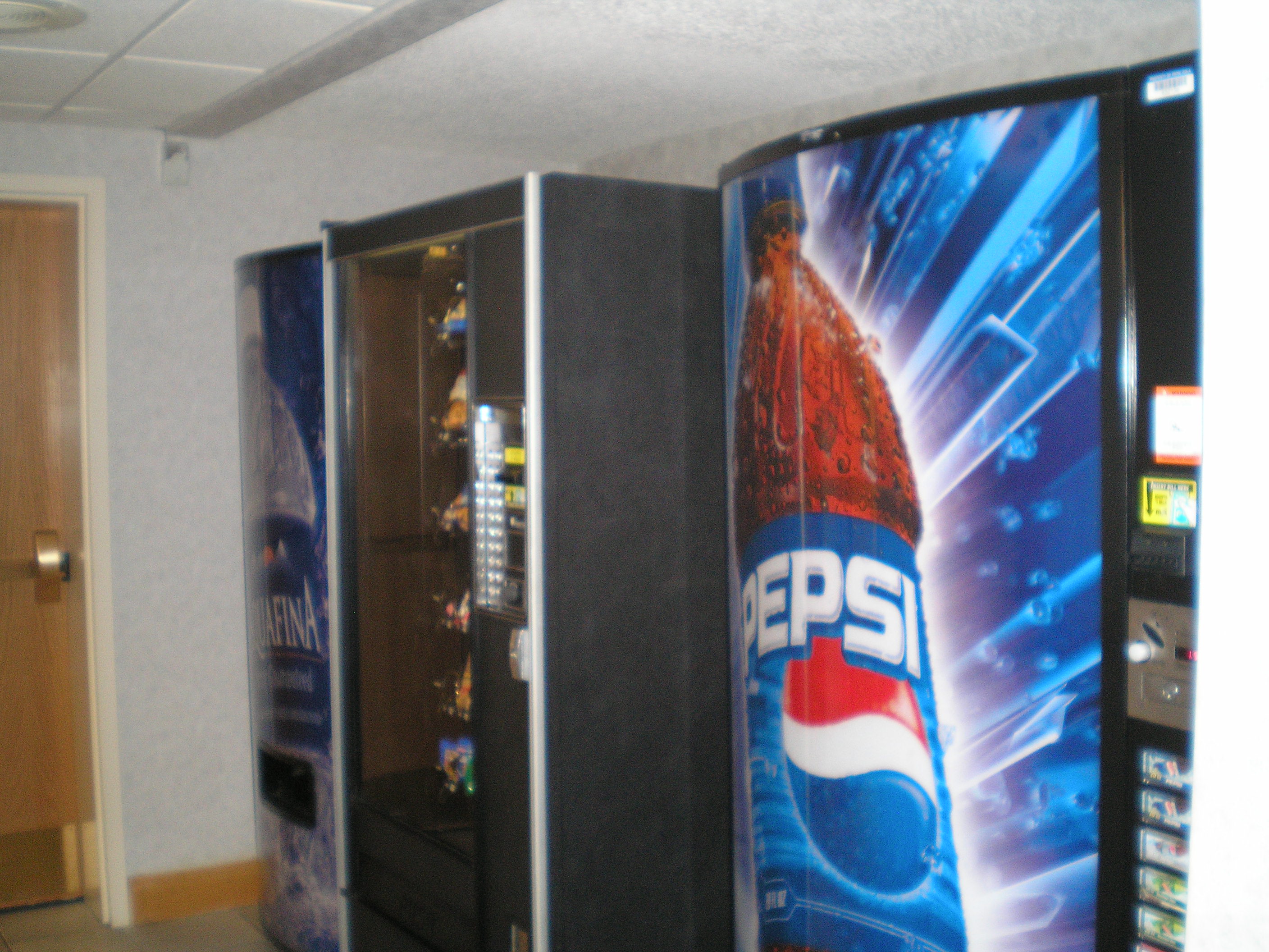 First floor vending machines