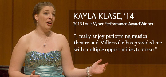 Kayla Kalse - 2013 Louis Vyner Performance Award Winner