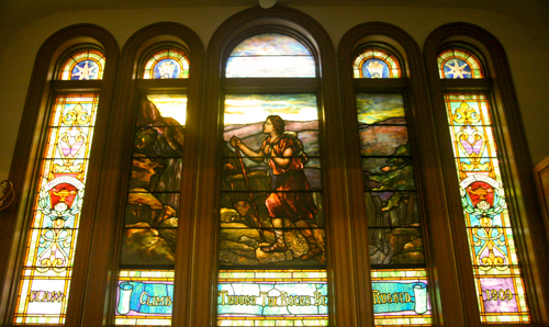 Biemsderfer stained glass window