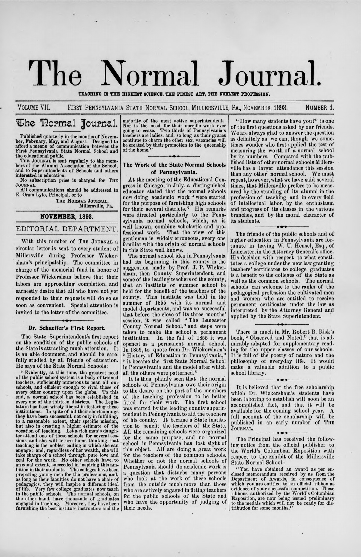 Normal Journal Vol 7 No 1