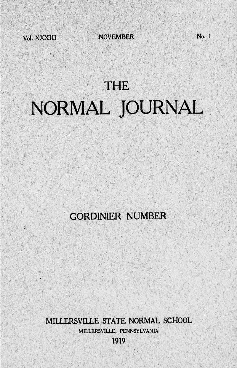 normal journal fall 1919