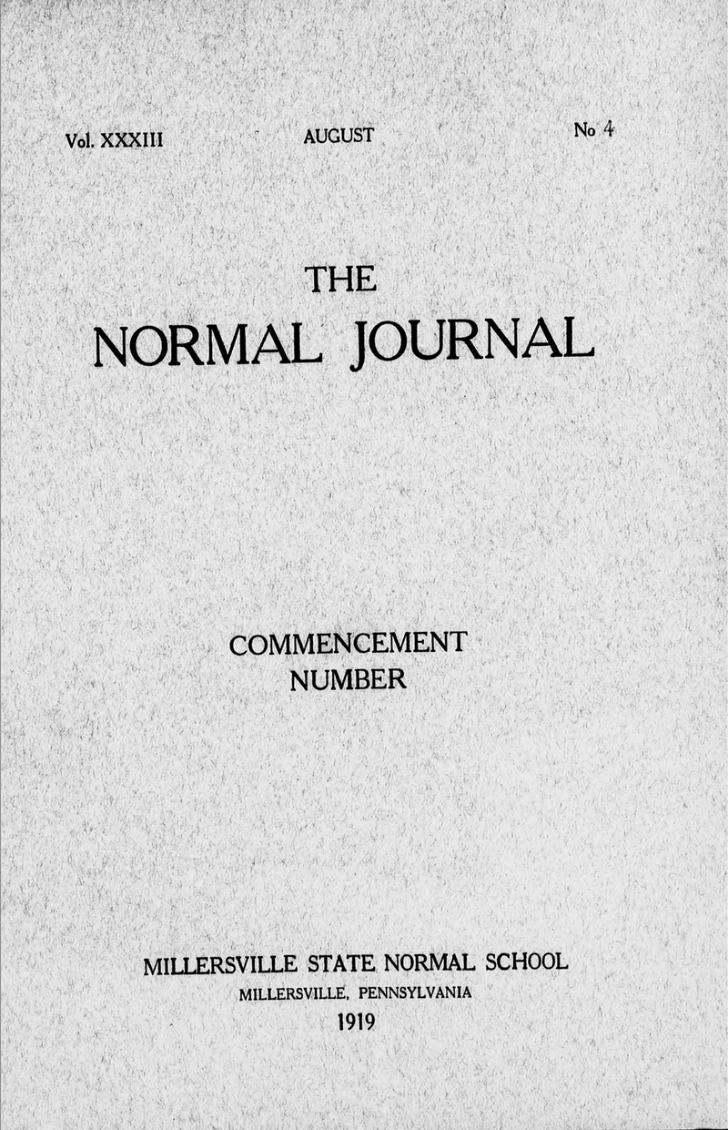 normal journal 1919 summer