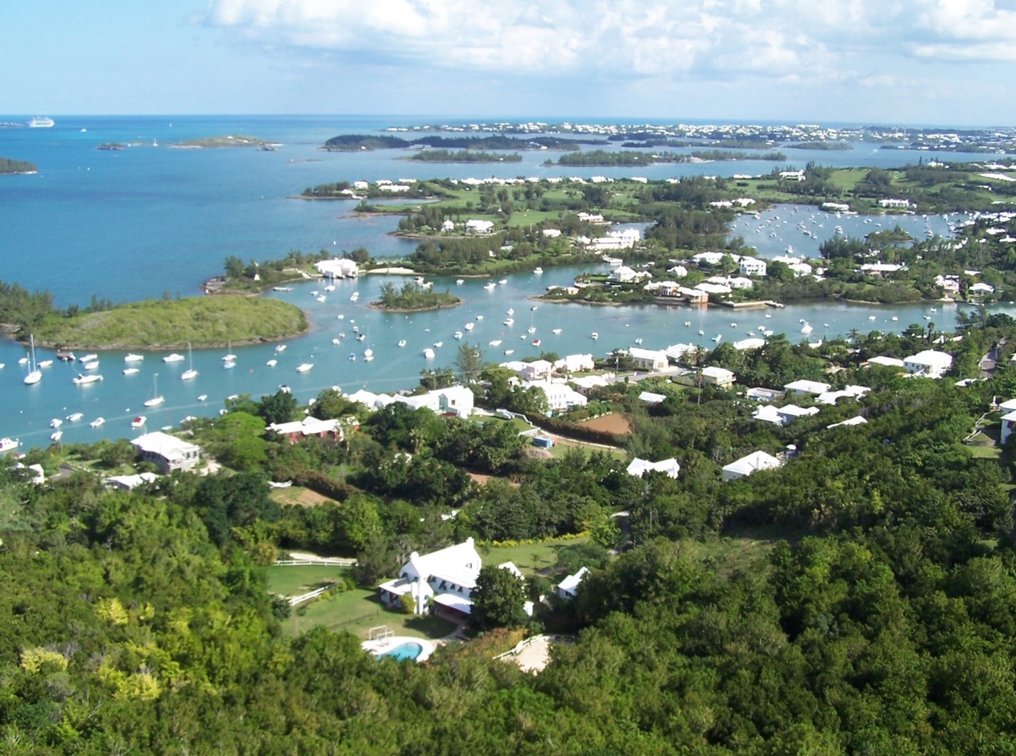 aerial view Southhampton Parish