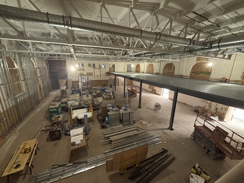 2nd floor mezzanine started