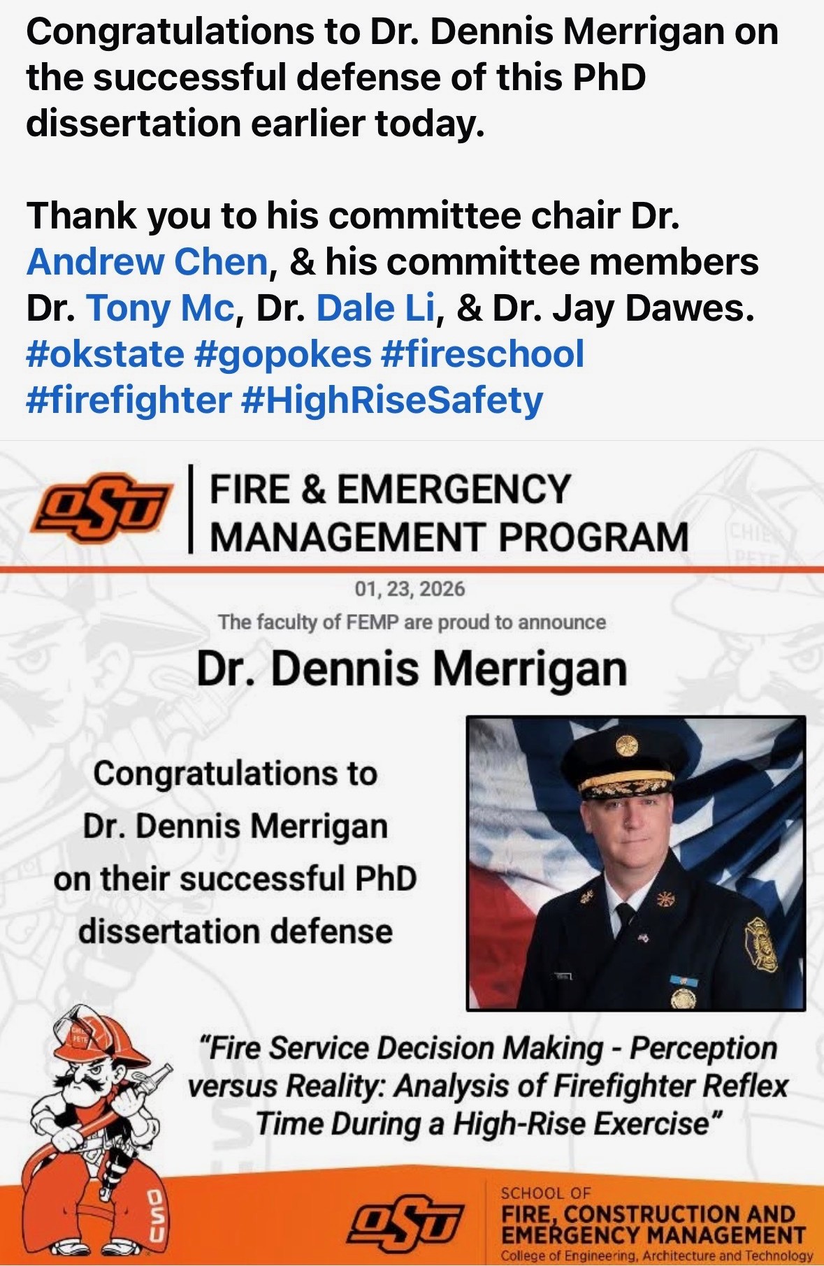 Dennis Merrigan Post