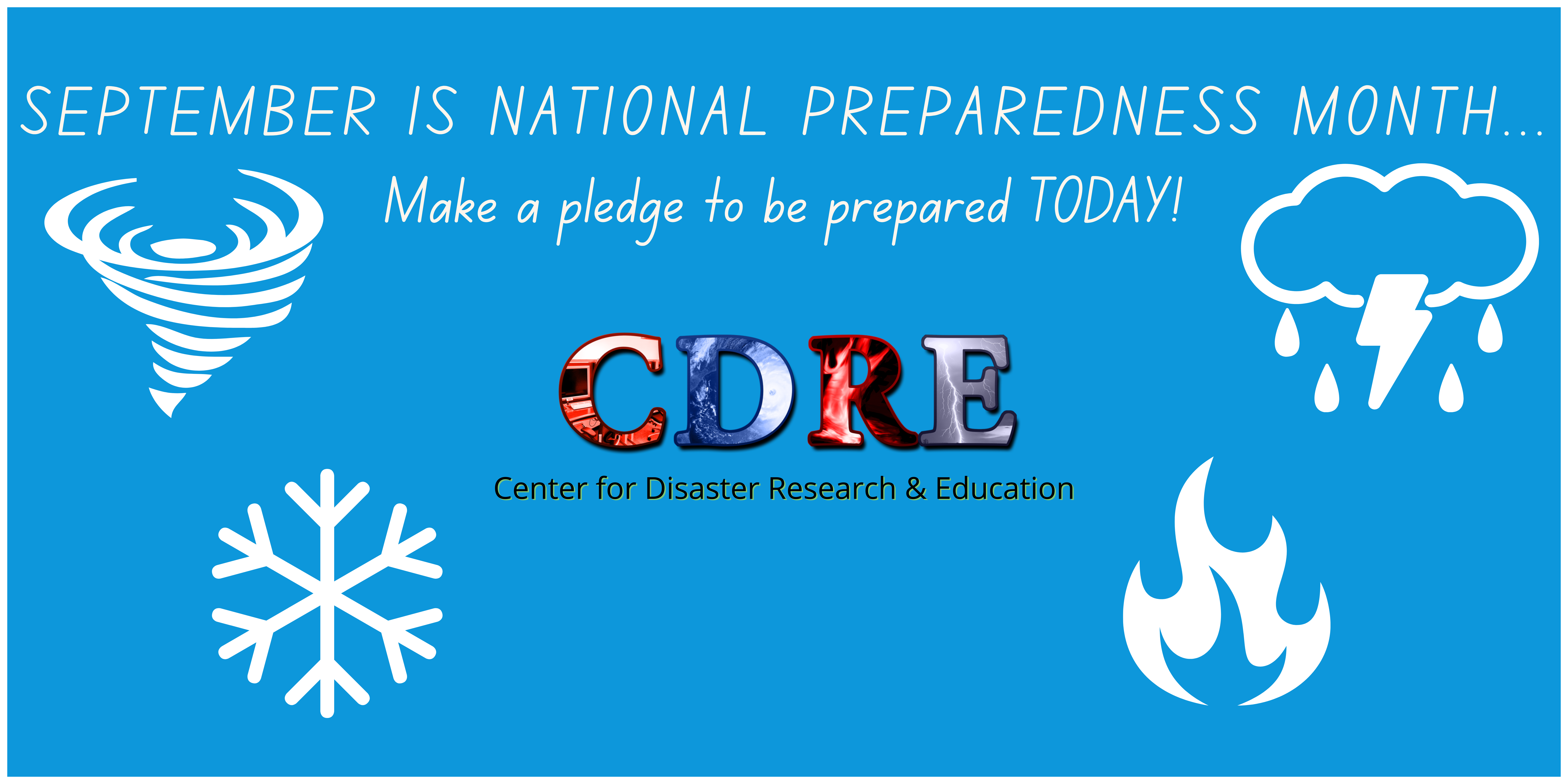 September is preparedness month. Take the pledge to be prepared today!