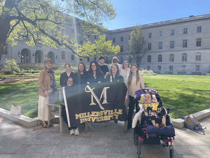 CCE fellows in the courtyard of the US Senate Building