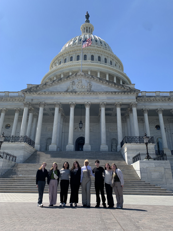 CCE fellows in front of the US Capitol Building