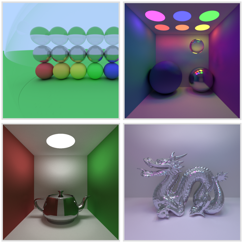 Various Scenes Rendered with John's Ray Tracing Engine