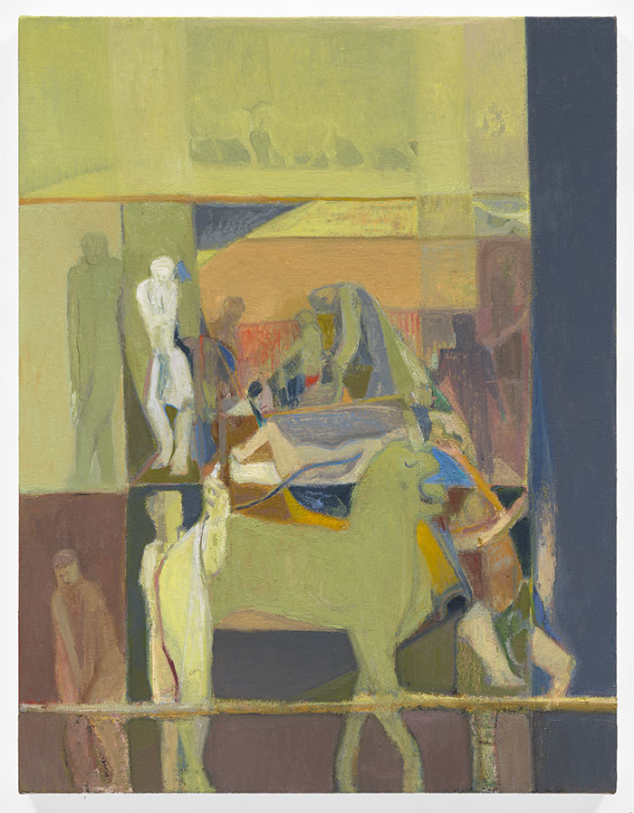 1. Deborah Kahn, Yawning, 2019, oil on canvas, 26 x 20 inches 