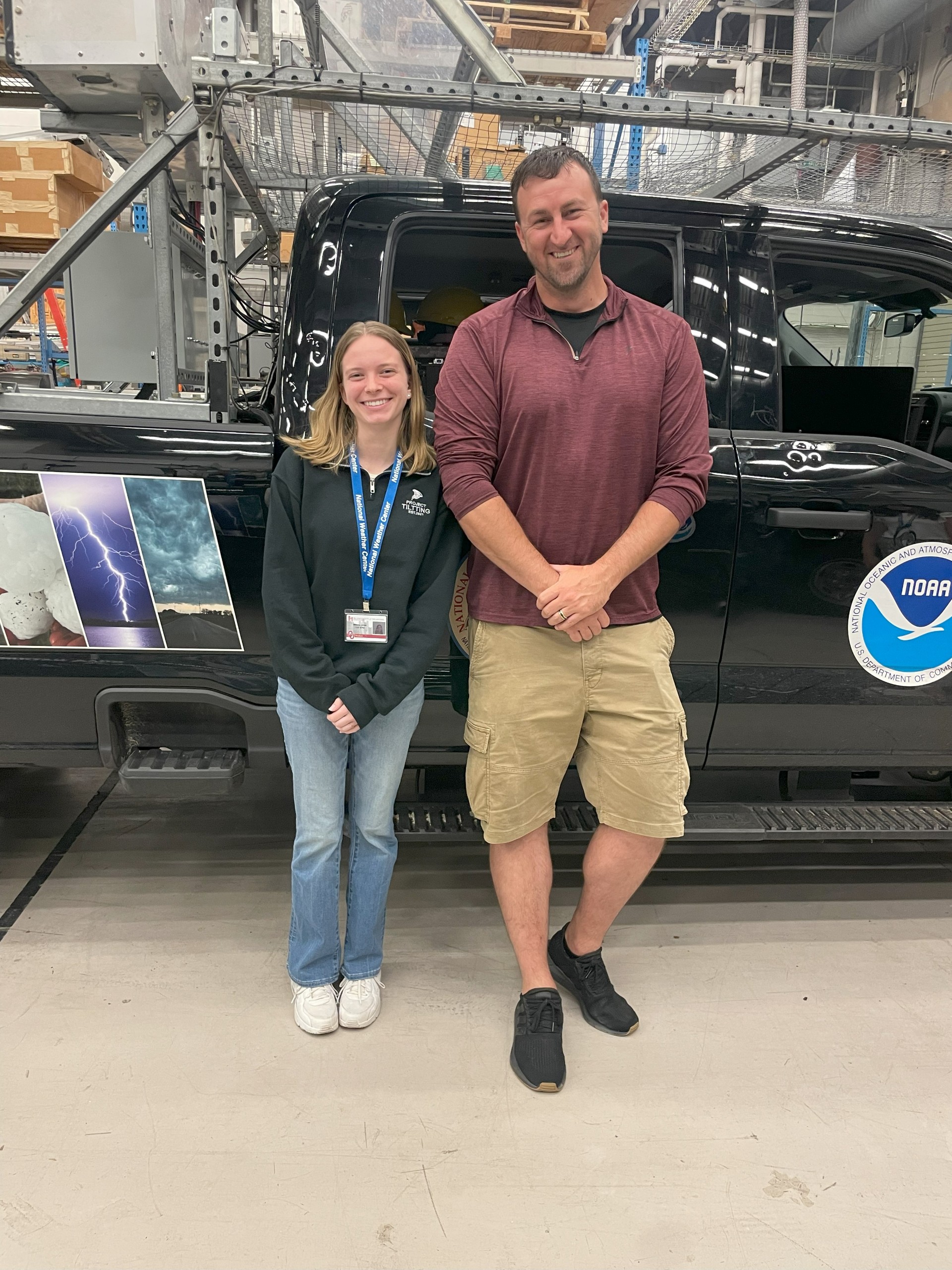 Mel and Sean Waugh at her REU.