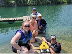 Students at Lake