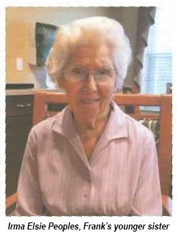 portrait of Irma Elsie Peoples, Frank Peoples younger sister