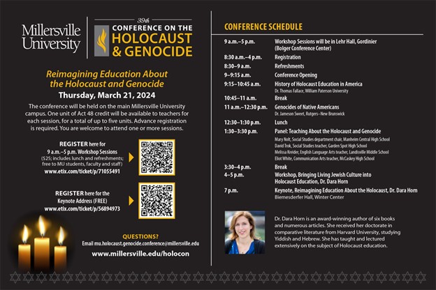 Holocaust Conference Schedule
