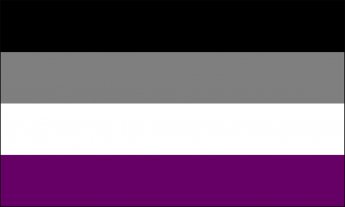 Black, grey, white, purple stripes