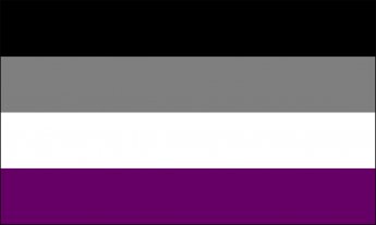 Black, grey, white, purple stripes