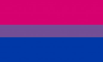 Magenta, purple, blue horizontal stripes