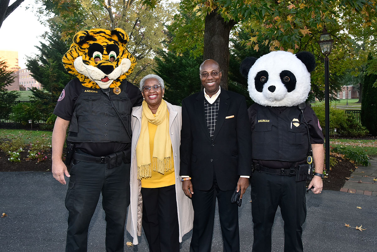 Drs. Wubah with University Police