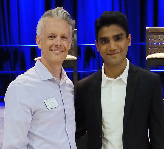 Dr. Brian Trout '00 and Yash Kothari '26