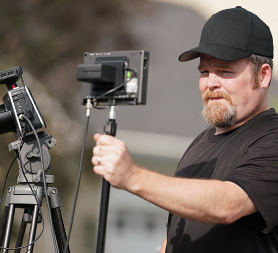 Jason Stetler on set