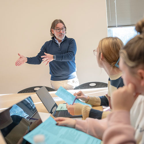 professor teaching a class