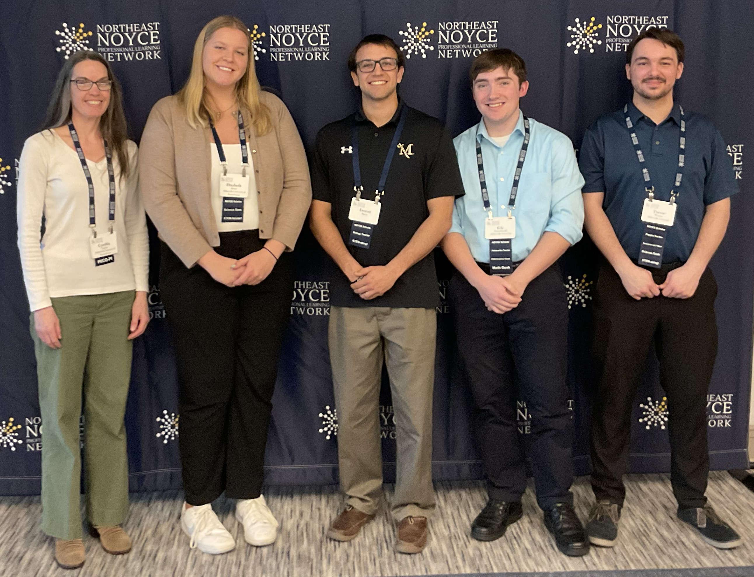 Dr. Cynthia Taylor and Millersville Noyce Scholars at the Northeast Meeting.