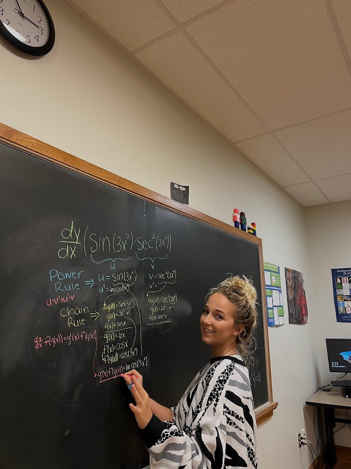 Brianna in the classroom