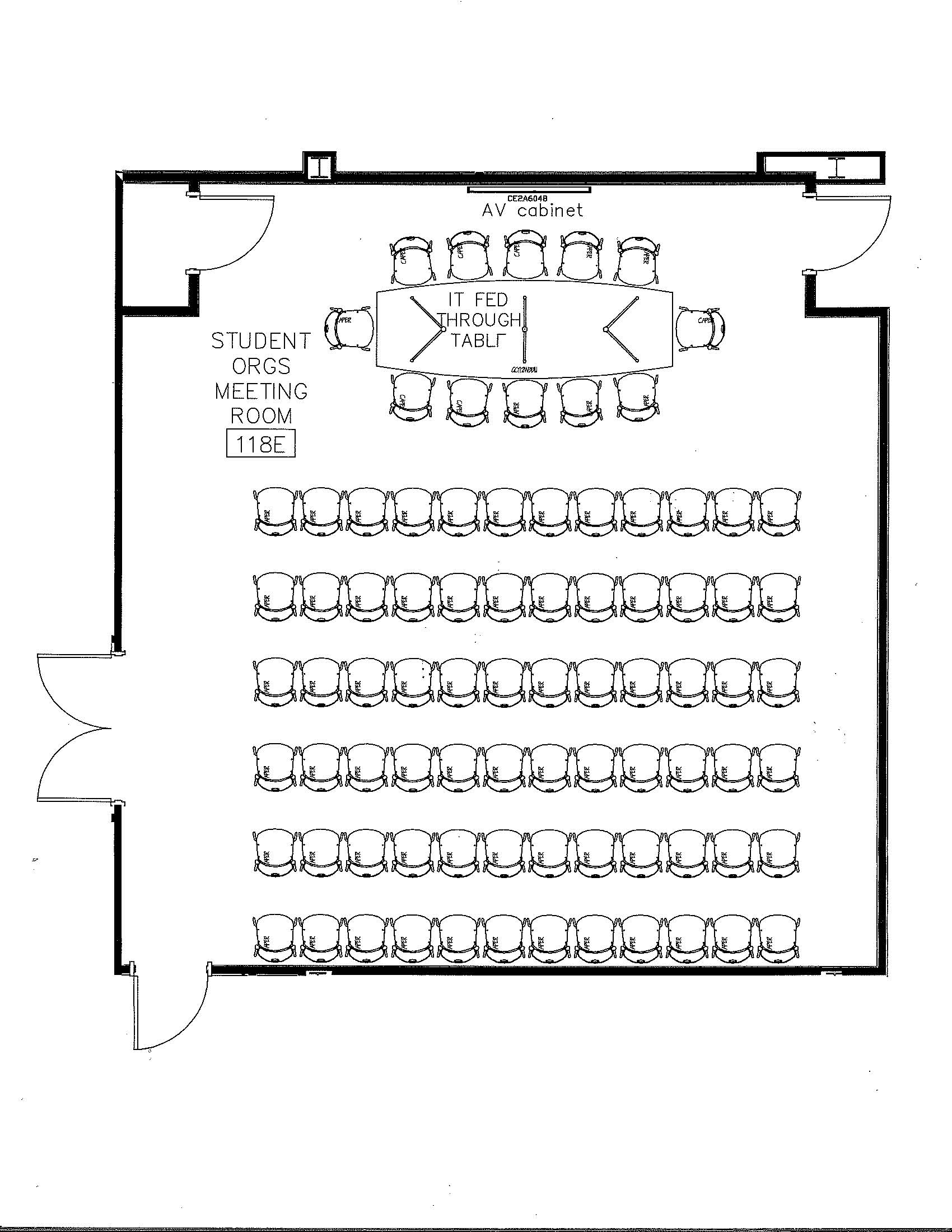 SMC 118 Standard Room Layout