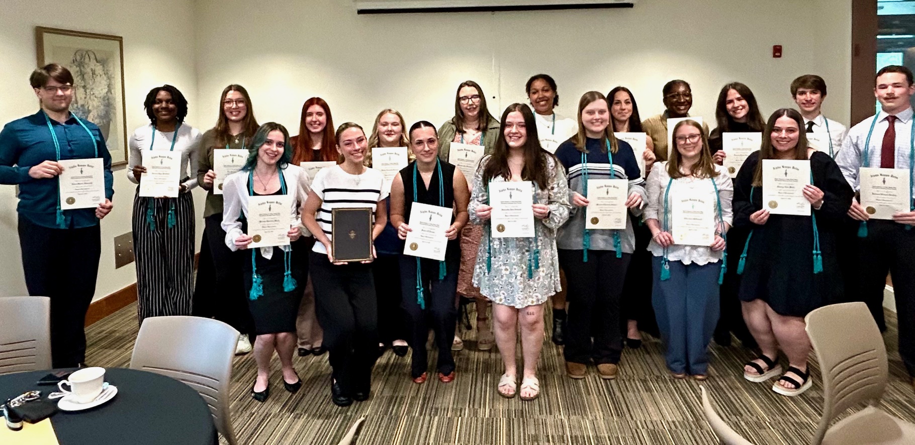 Picture of Alpha Kappa Delta Honor Society Inductees.