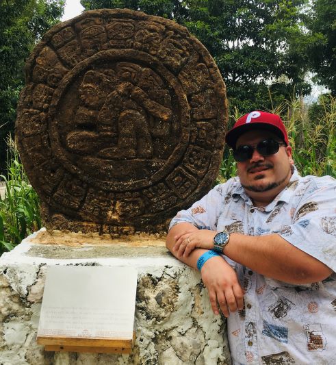 Dr. Garcia at Mayan ruins