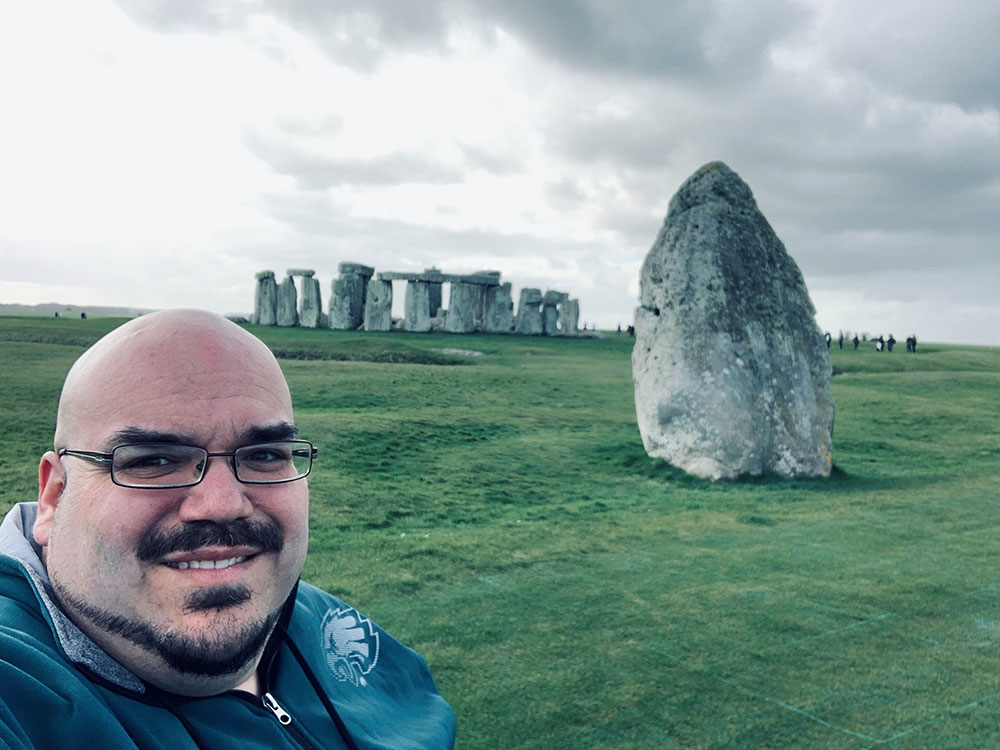 Dr. Garcia at Stonehenge