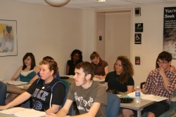 Students seated during Fall 2010 Tutor Training