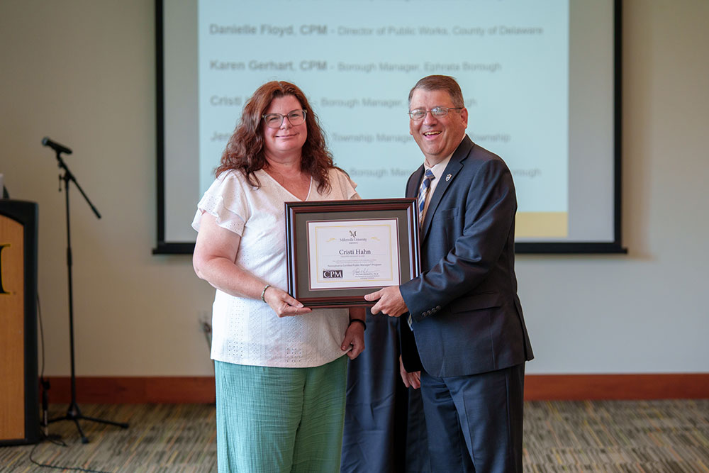 Cristi Hahn and Dr. DeSantis
