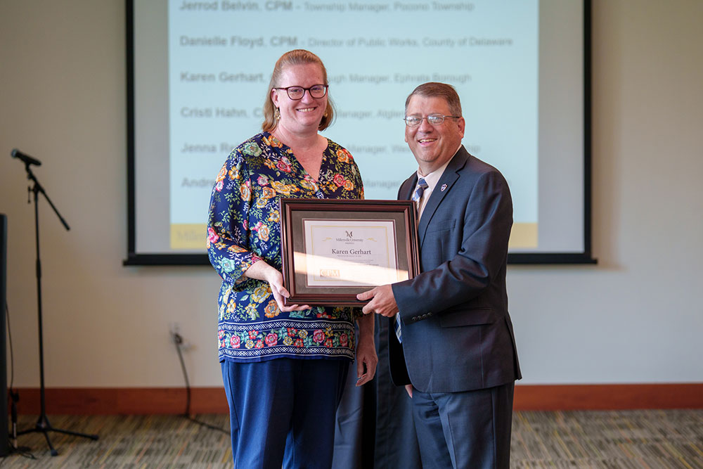 Karen Gerhart and Dr. DeSantis